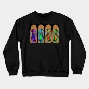 Abstract Digital Paddles Crewneck Sweatshirt